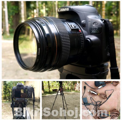 Canon 200d+85 mm prime lens